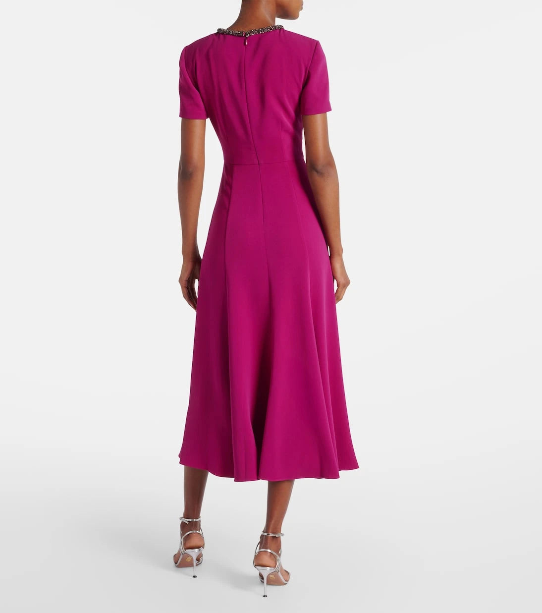 Roland Mouret - Embellished cady midi dress