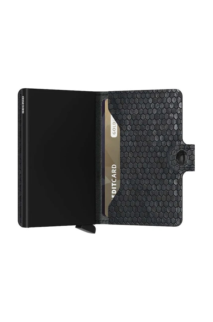 Secrid Miniwallet Hexagon Black Cüzdan