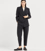 Brunello Cucinelli Black Tropical Luxury Wool Blazer