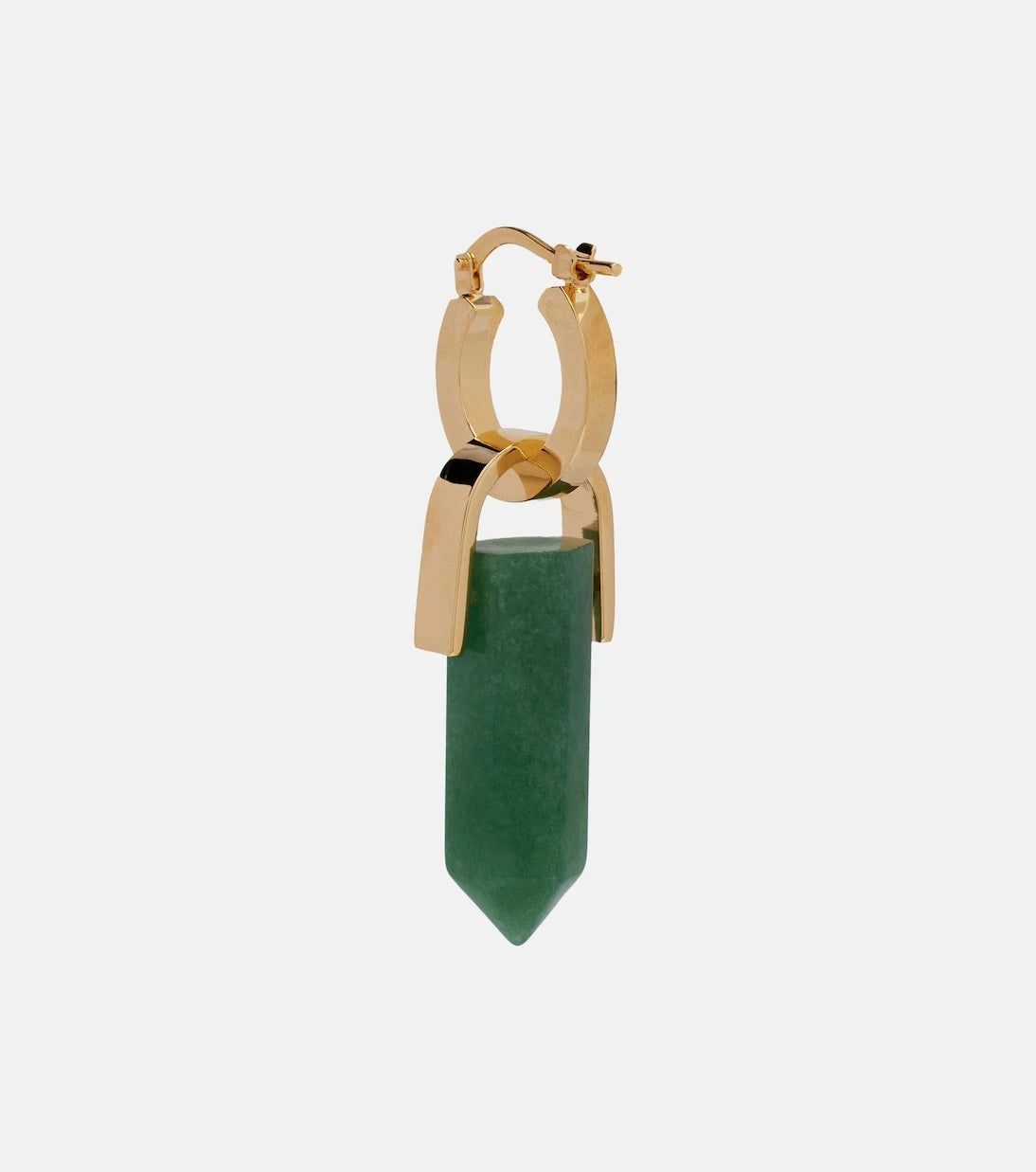 La DoubleJ - Pillar embellished gold-plated earrings
