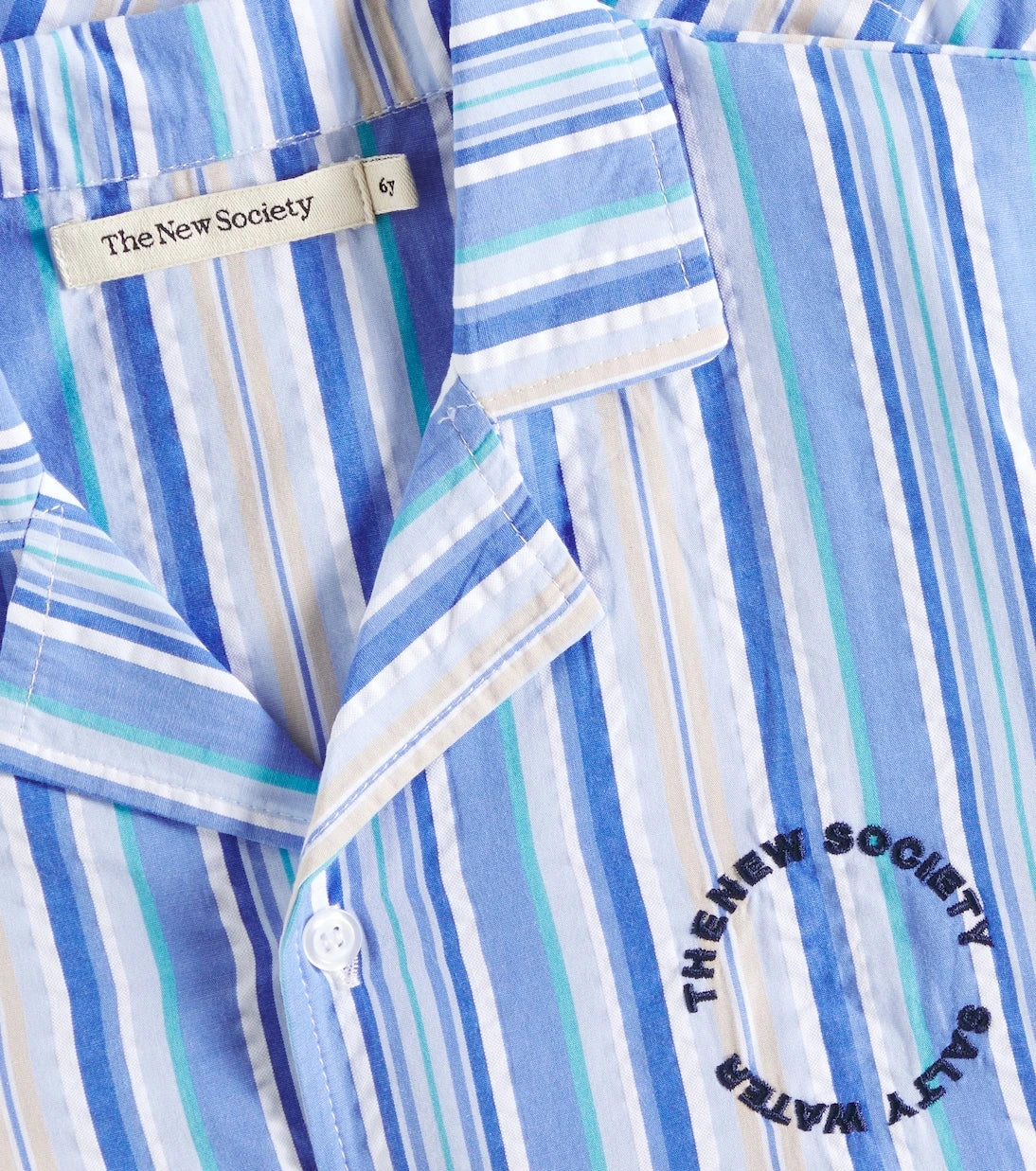 The New Society - Tebas striped cotton shirt