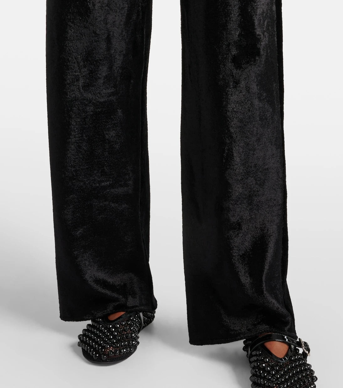 Alaïa - Kadife Düz Paça Pantolon