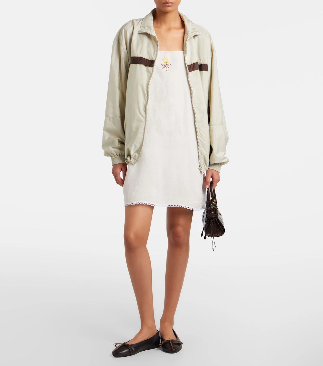 Prada - Prada Bonnie Mini leather top-handle bag