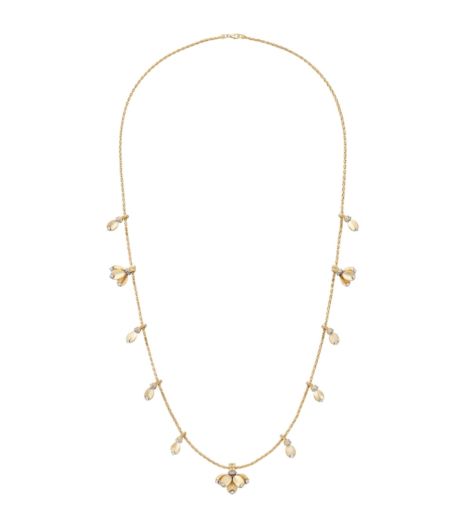 Yellow Gold and Diamond Grain de Café Necklace