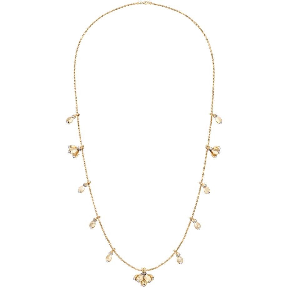 Yellow Gold and Diamond Grain de Café Necklace