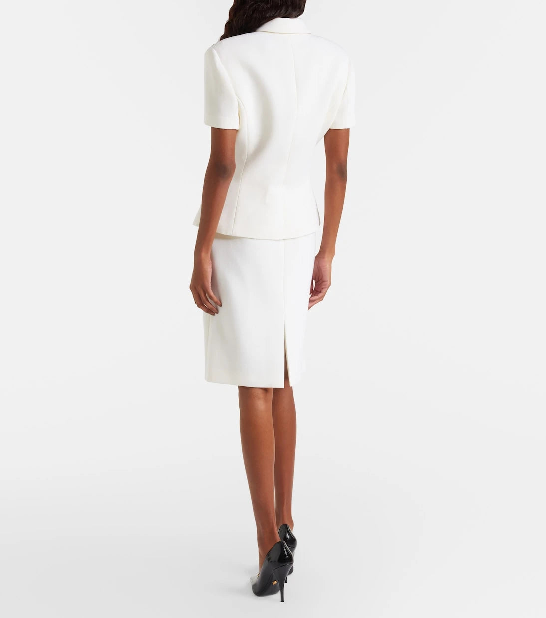 Versace - Virgin wool midi skirt