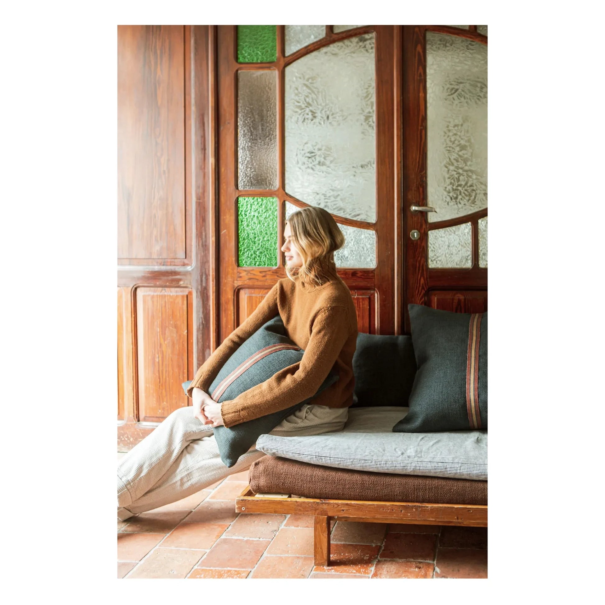 Libeco - Jasper cushion cover | Charcoal grey