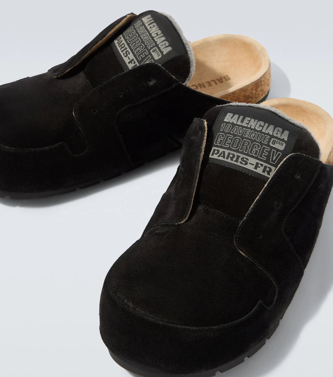 Balenciaga - Dumbo suede slides