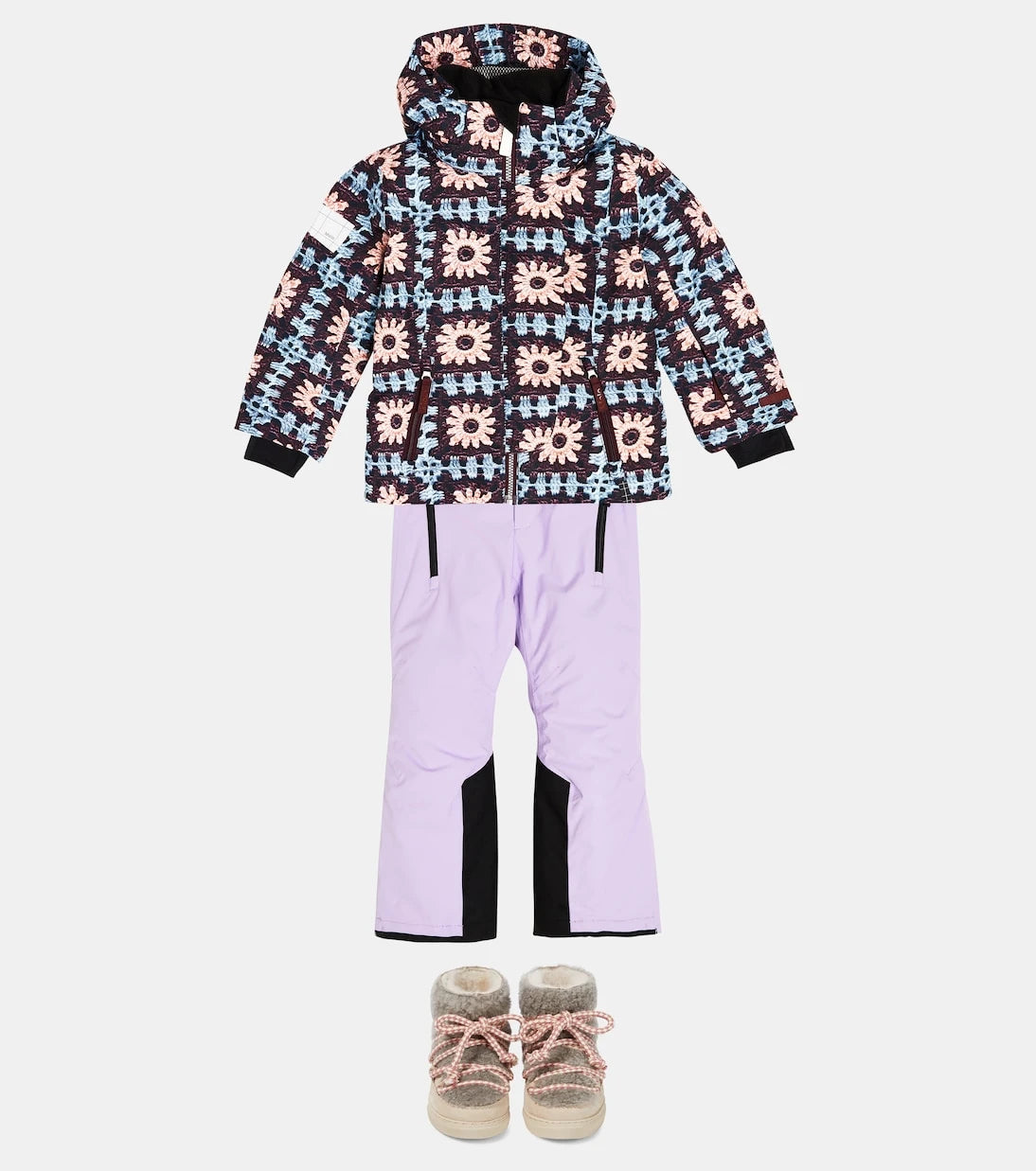 Inuikii Kids - Classic leather-trimmed shearling snow boots