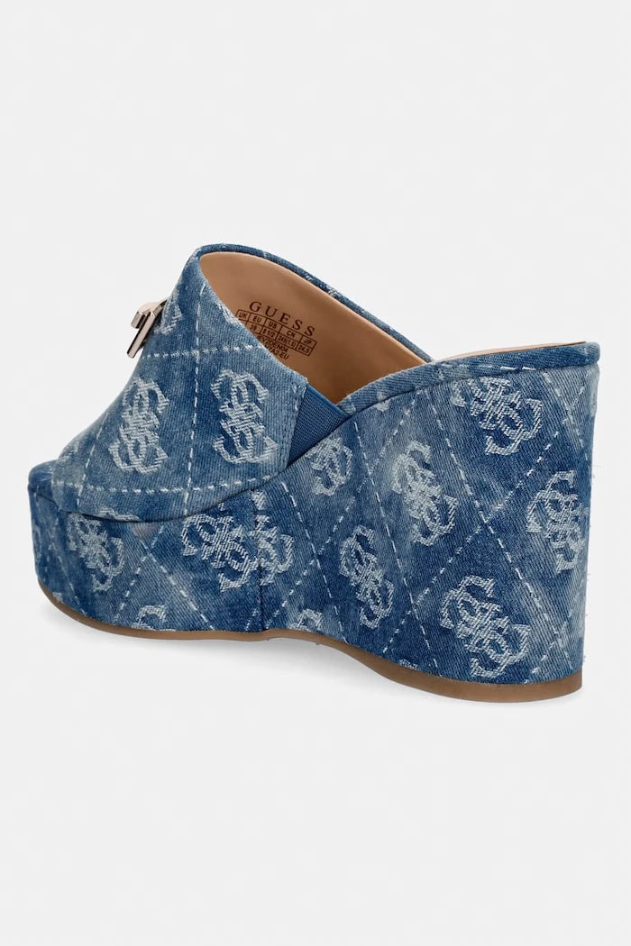 Guess скосена platformalı kadın terlikler EVENZA2
