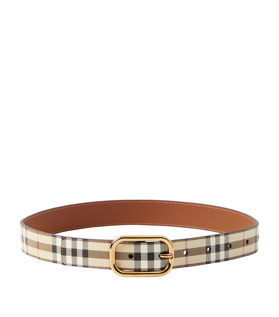 Burberry Neutral Check Belt