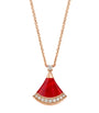 Rose Gold, Diamond and Carnelian Divas' Dream Necklace