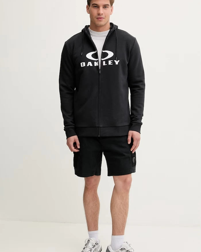 Oakley суичър с цип и качулка мъжки с памук