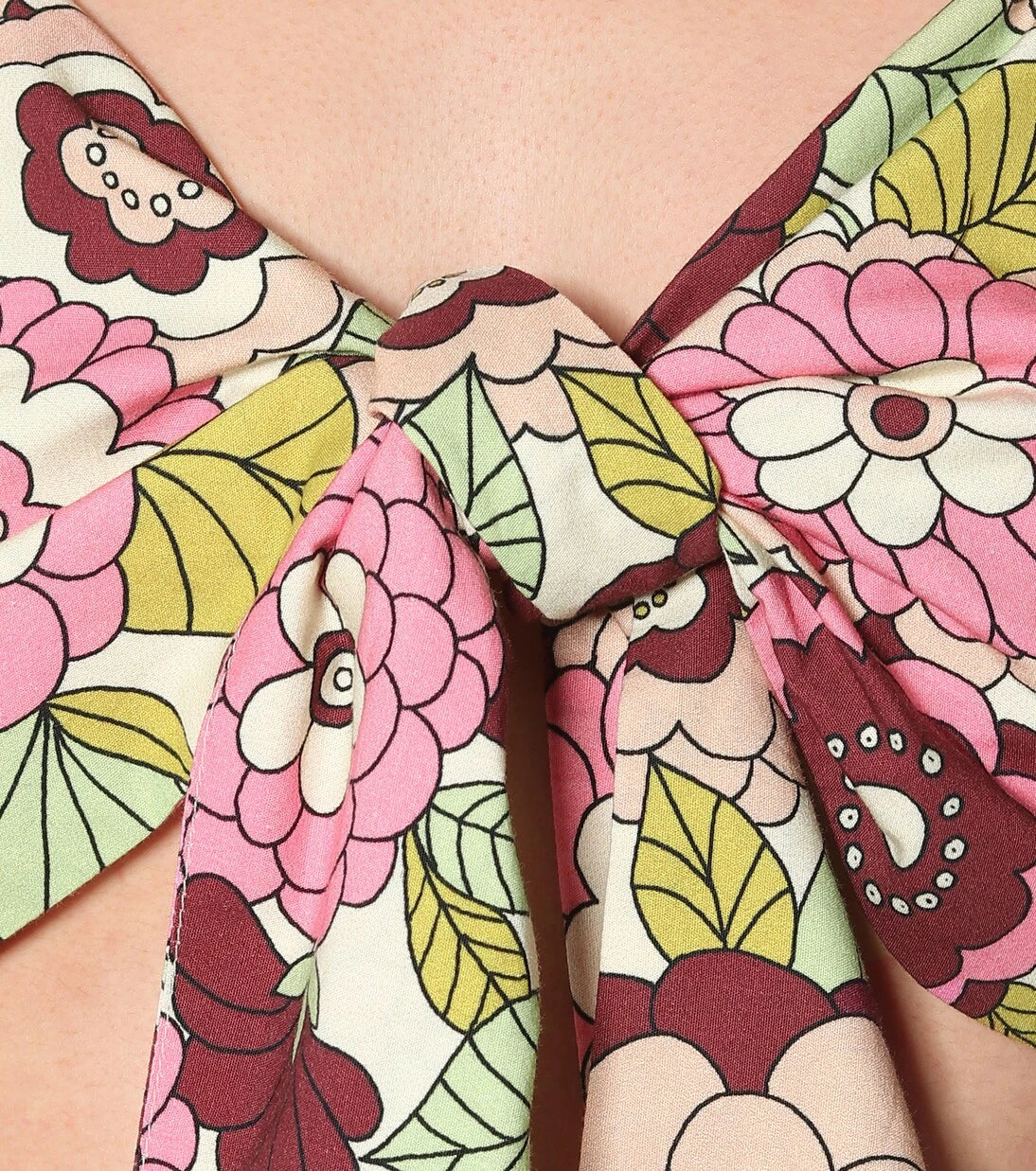 Dodo Bar Or - Floral cotton crop top