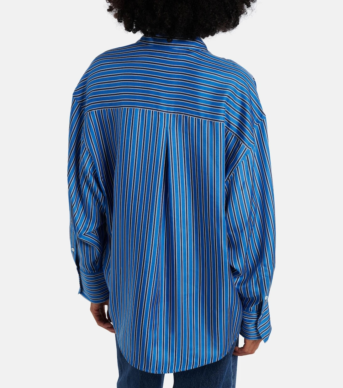 Toteme - Striped oversized silk shirt