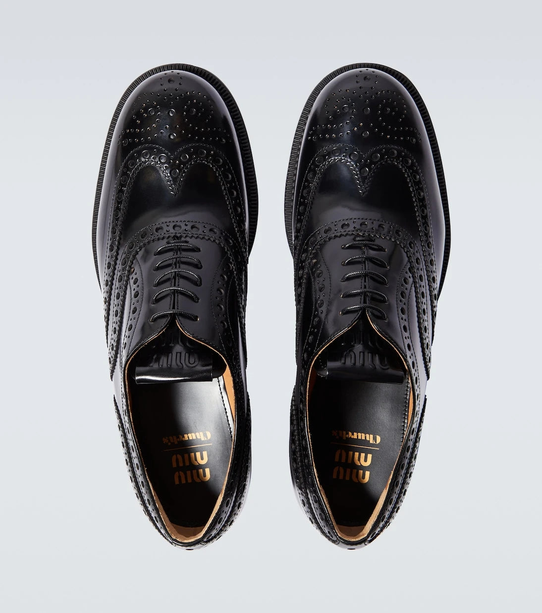Miu Miu - x Church's leather brogues