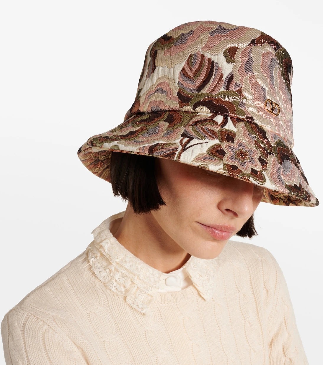 Valentino - Apres L'Hiver jacquard bucket hat