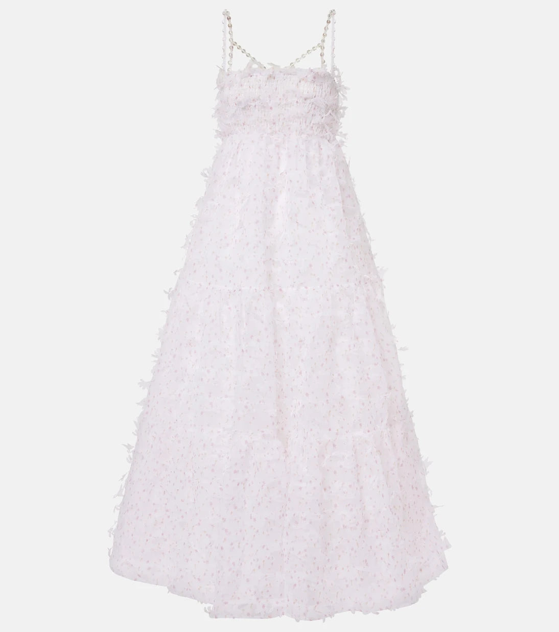 Susan Fang - Floral ruffled maxi dress