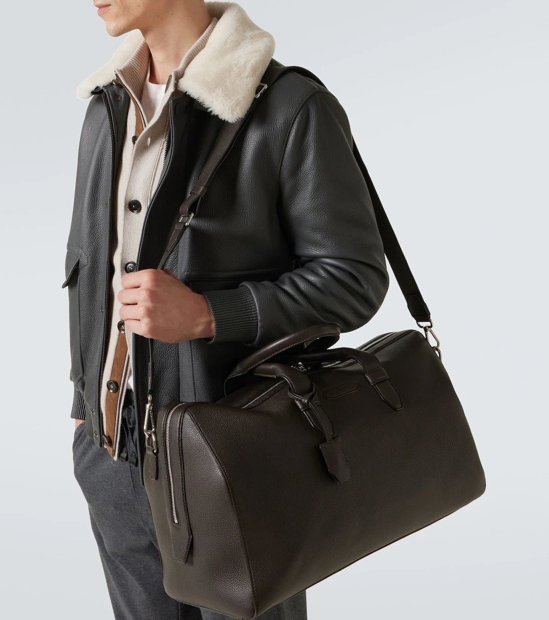 Brioni - حقيبة دفل جلدية
