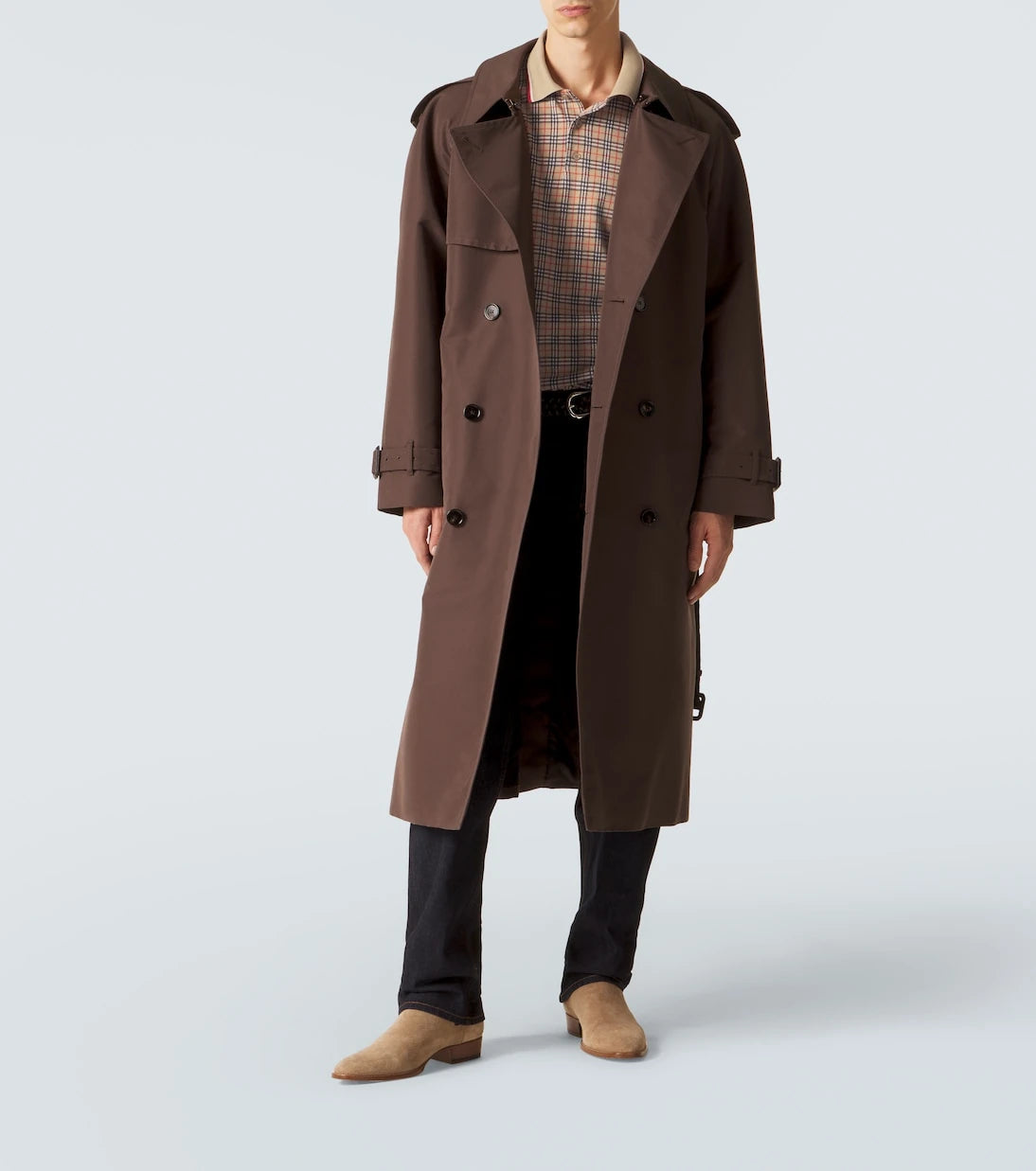 Burberry - قميص بولو كاروهات بربري