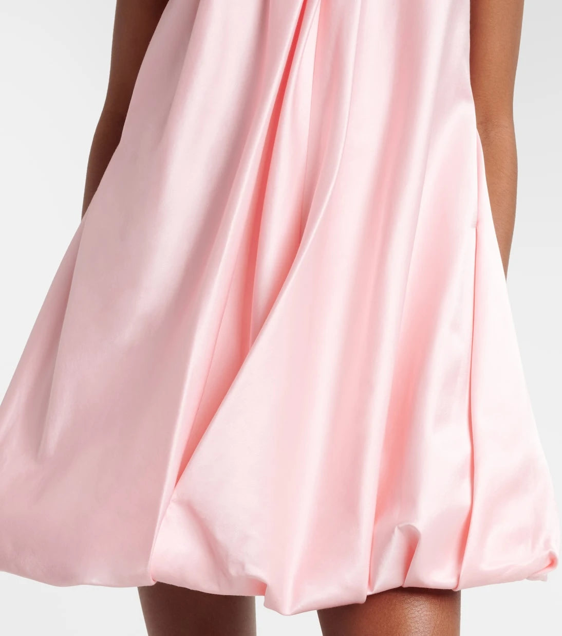 Leo Lin - Suki cotton and silk satin minidress