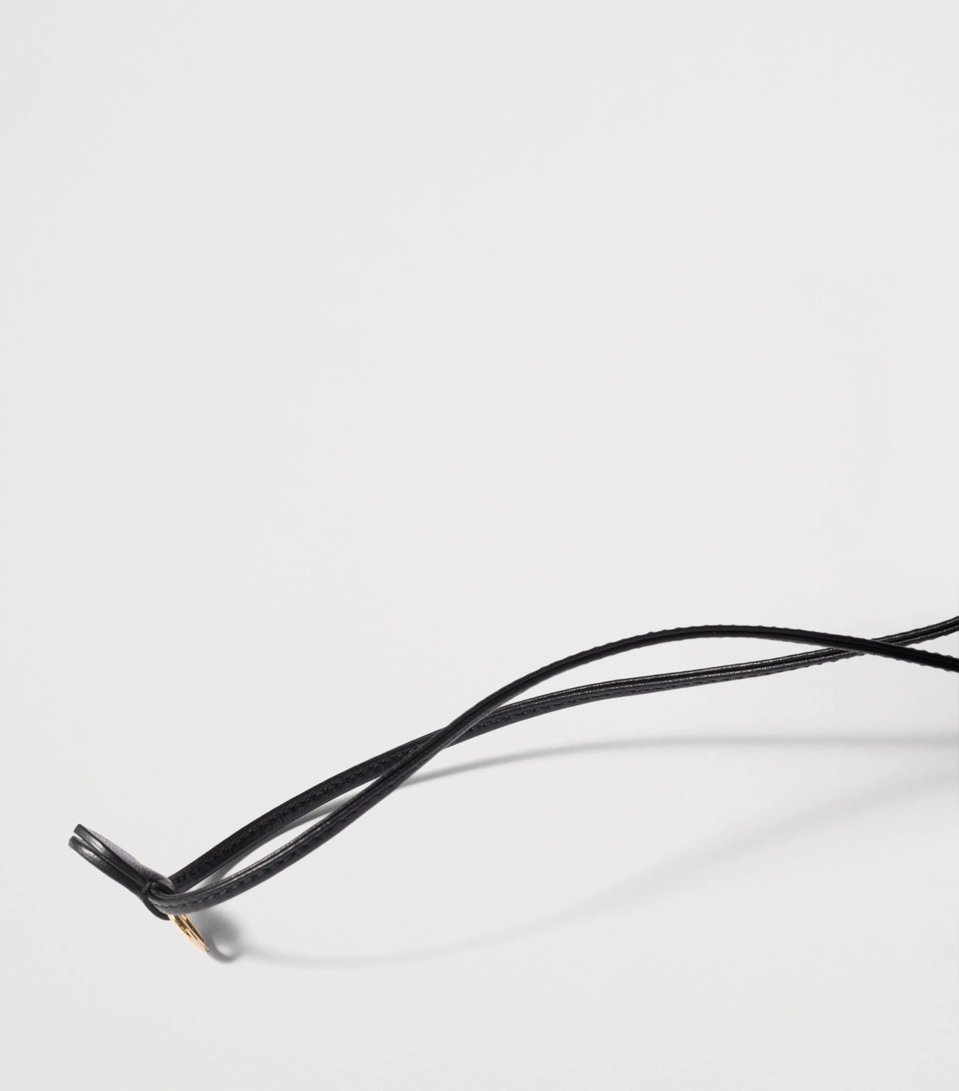 Black Matelassé Nappa Leather Pouch