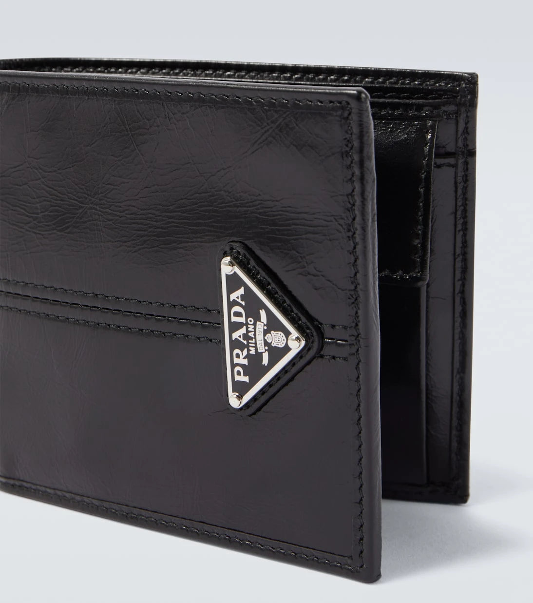 Prada - Logo leather wallet