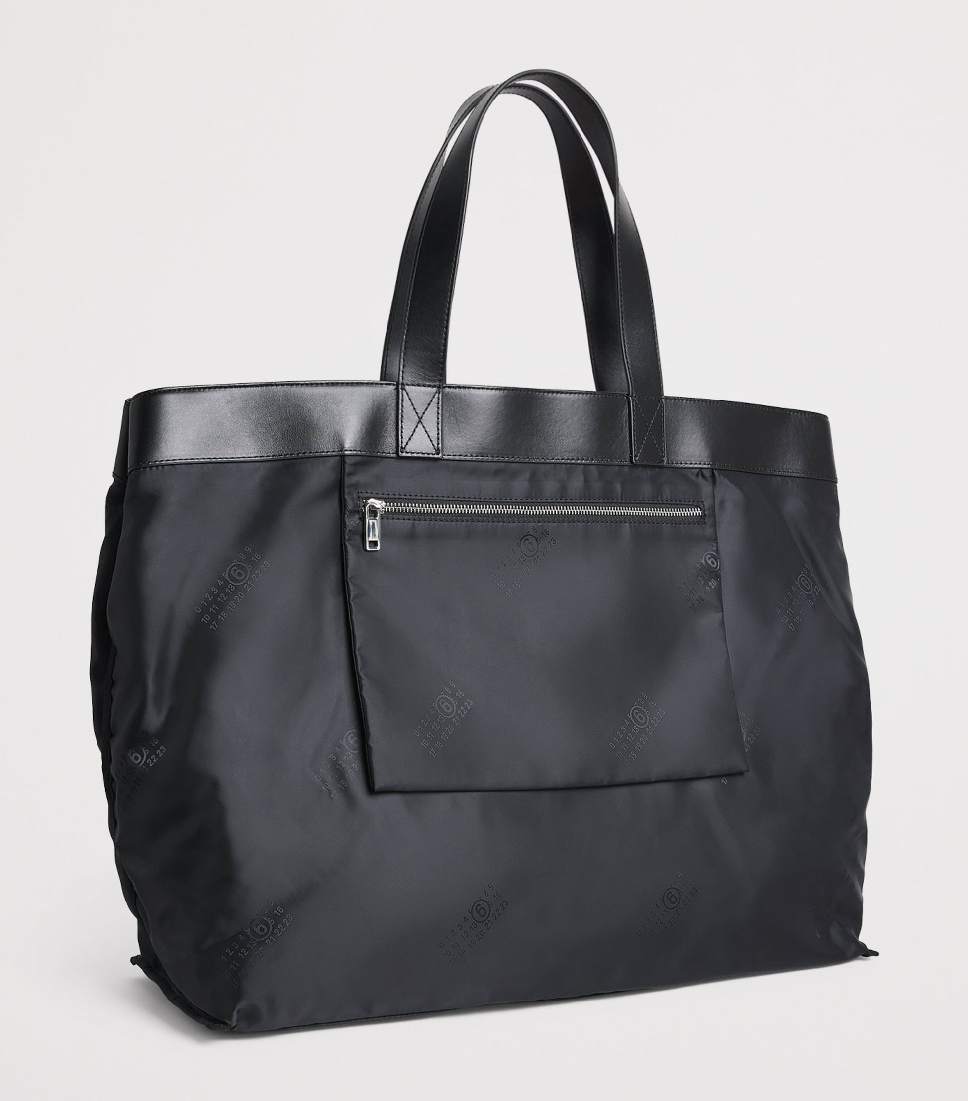MM6 Maison Margiela Calfskin-Trim Reverse Tote Bag