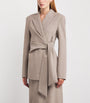 Wool-Blend Side-Tie Blazer