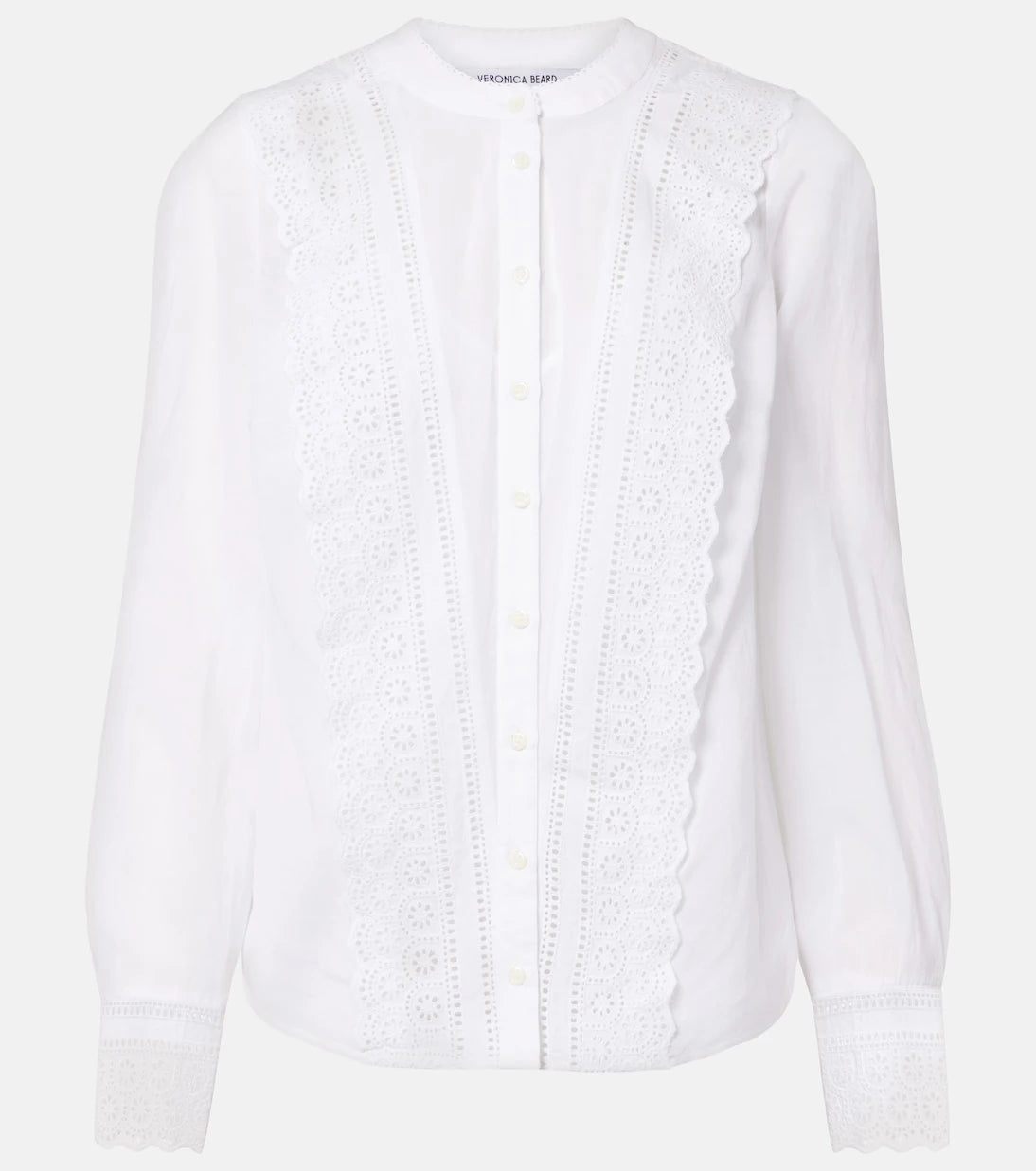 Veronica Beard - Clermont broderie anglaise cotton-blend shirt