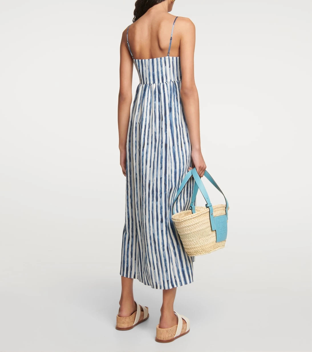 Vince - Striped midi dress