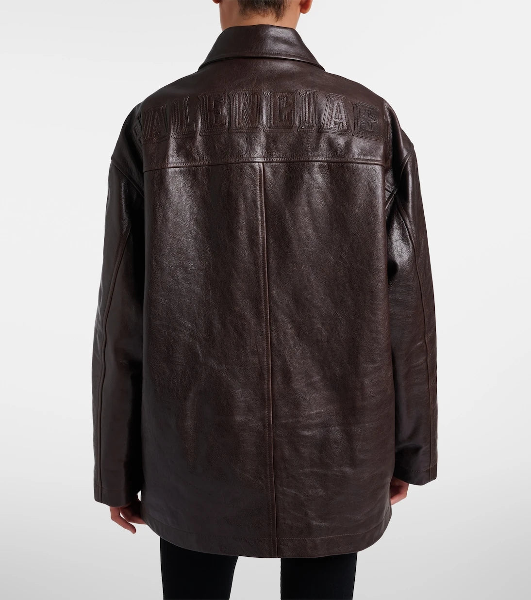 Balenciaga - Oversized leather car coat