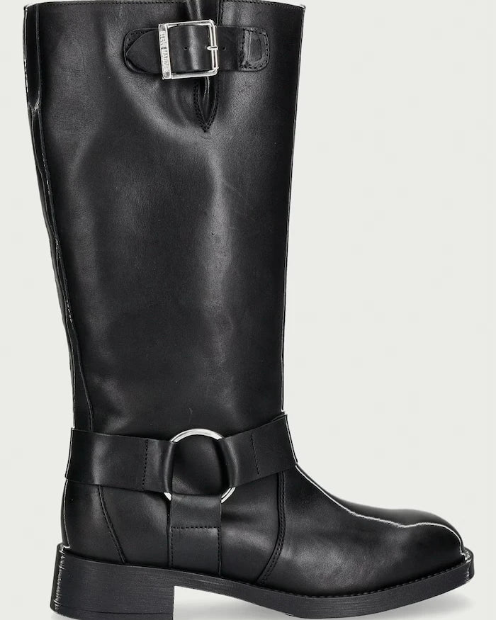 Steve Madden diz altı kadın deri bot Zamza
