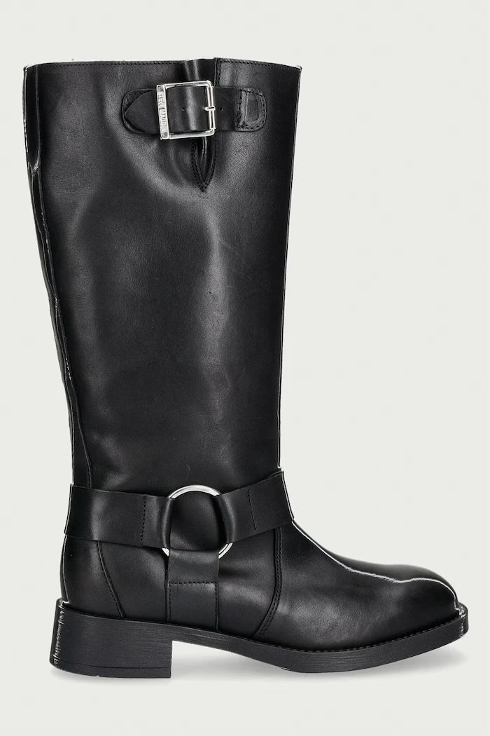 Steve Madden diz altı kadın deri bot Zamza