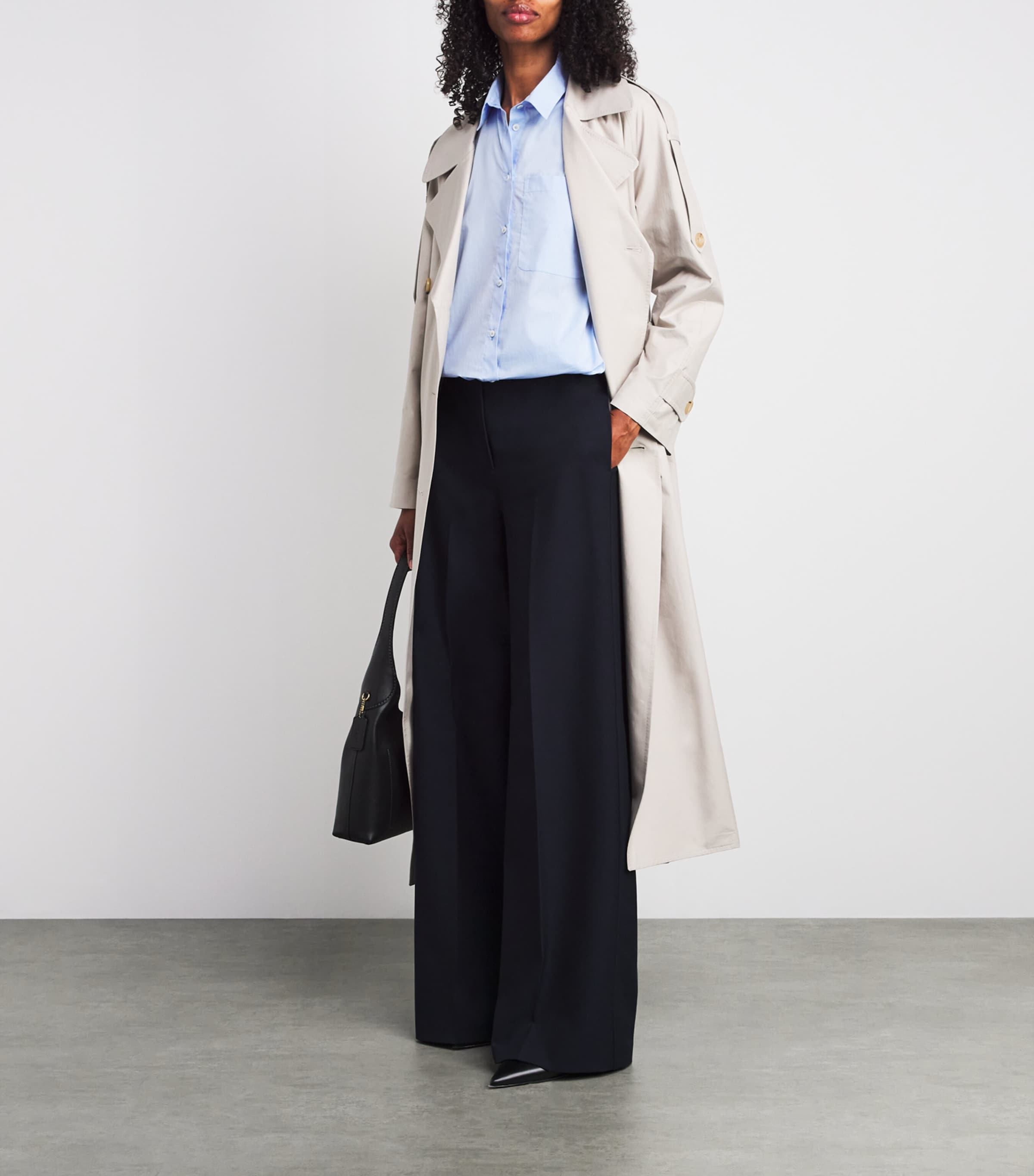 MAX&Co. Blue Wide-Leg Trousers