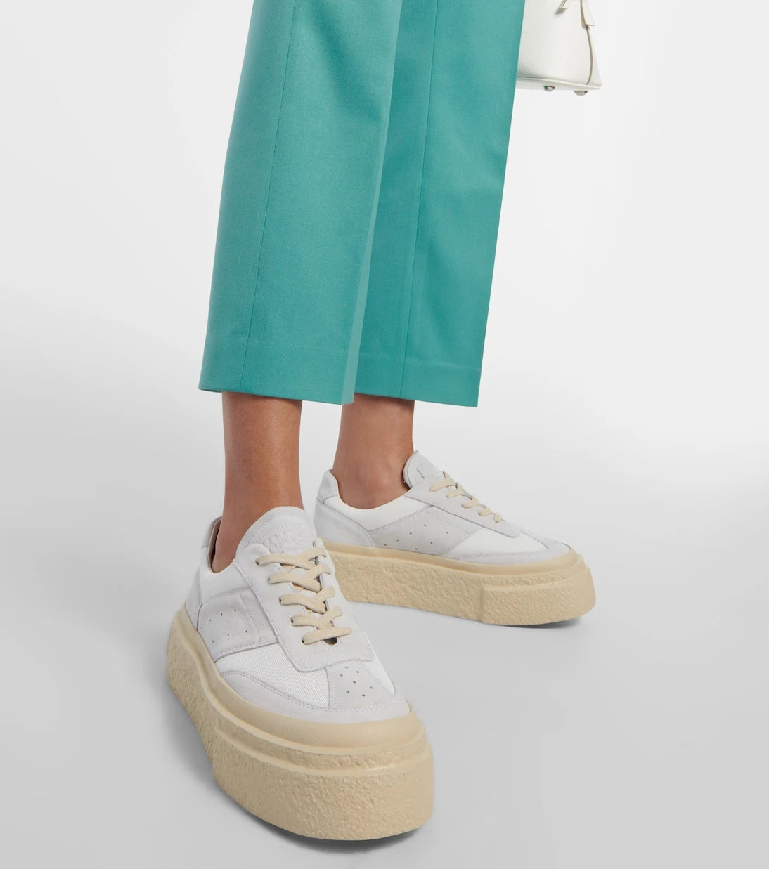 MM6 Maison Margiela - Suede platform sneakers