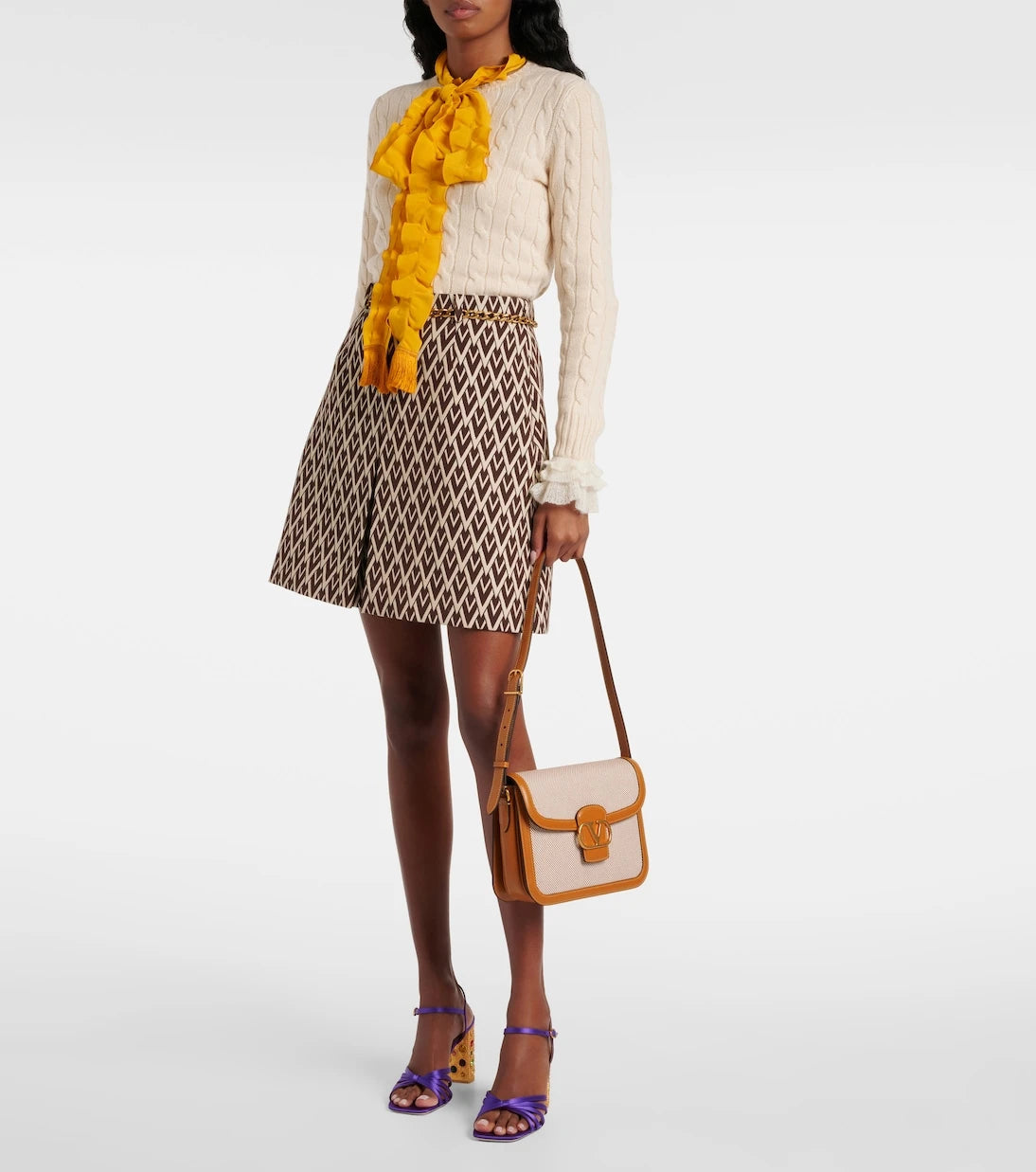 Valentino Garavani - 9TO5 VLogo canvas shoulder bag
