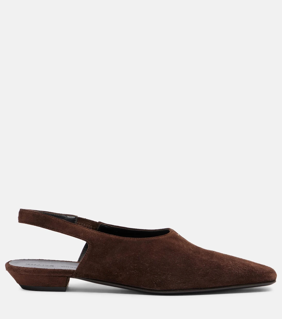 Khaite - Cecilia suede slingback flats