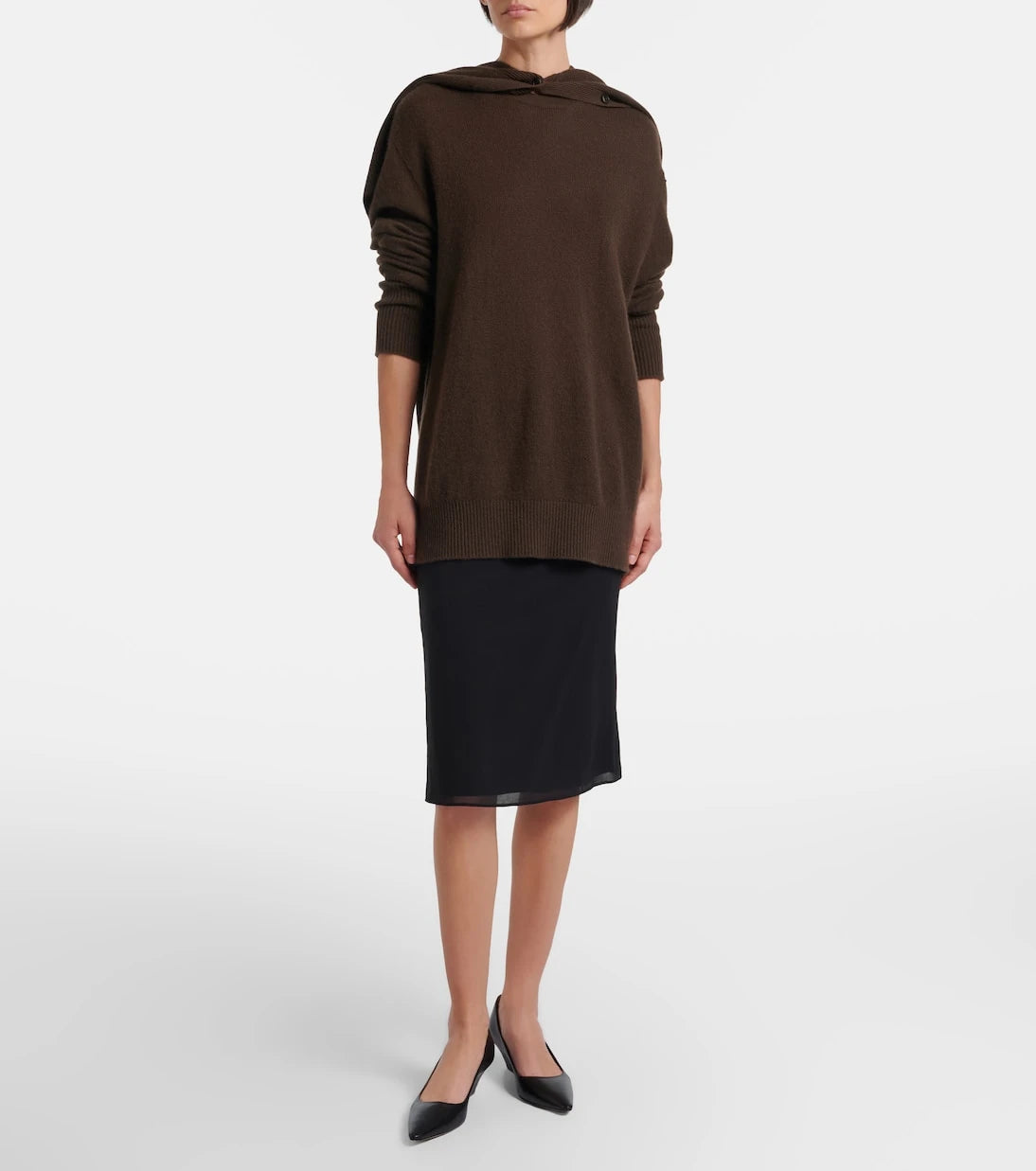 The Row - Ivera silk-blend chiffon slip skirt
