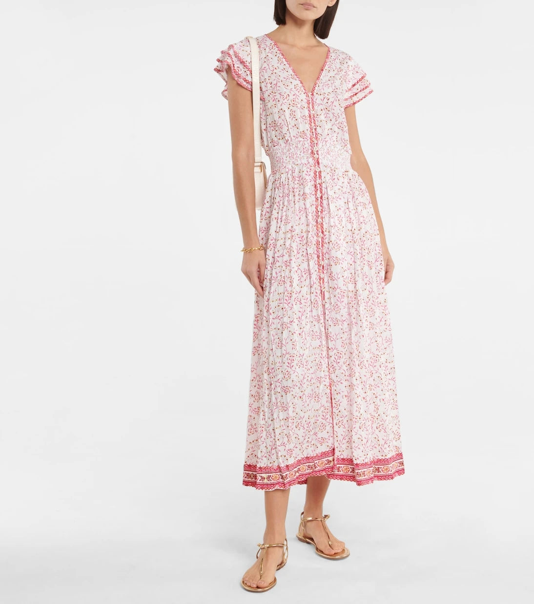 Poupette St Barth - Della floral midi dress