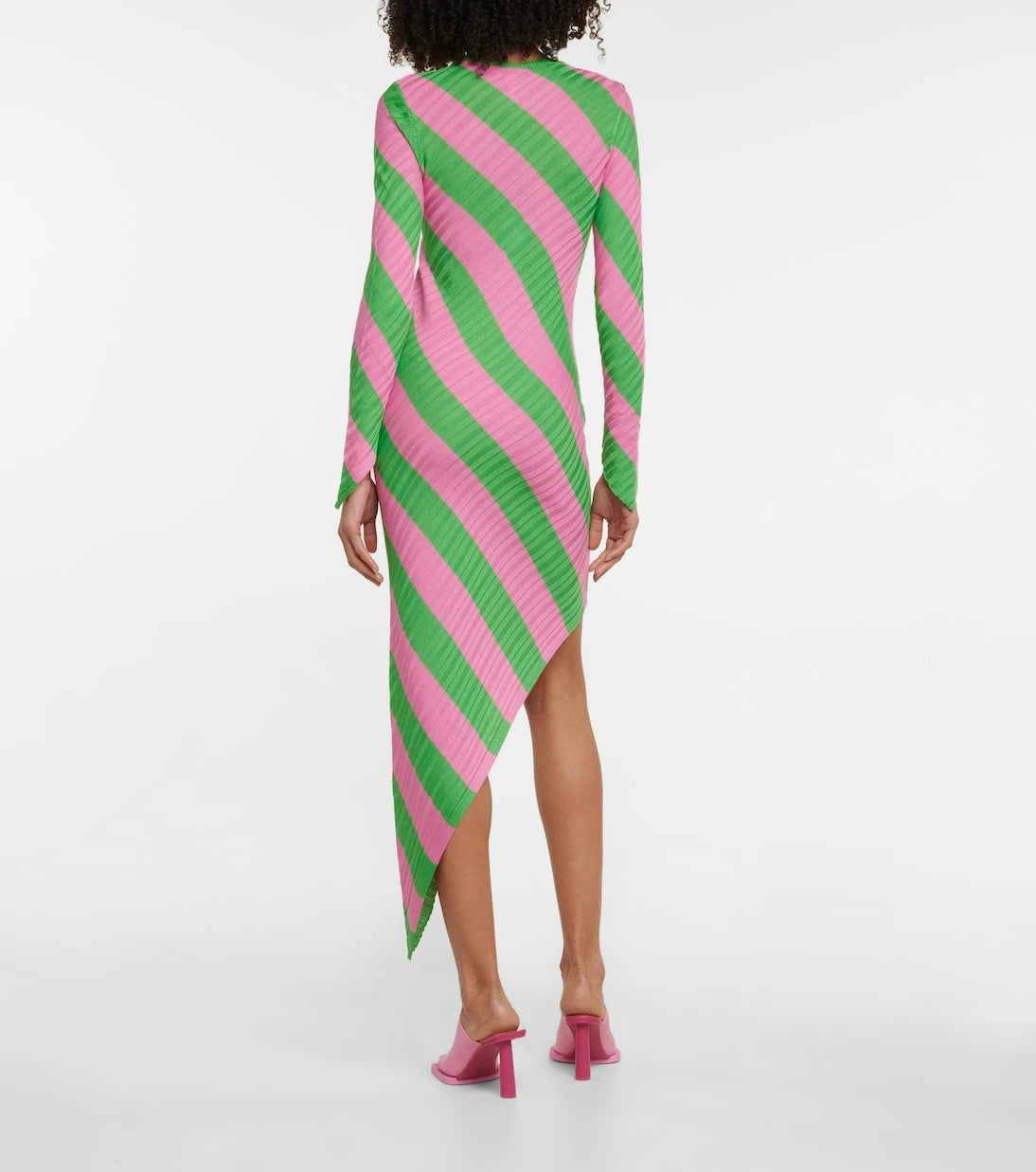 Petar Petrov - Adon silk ribbed-knit midi dress