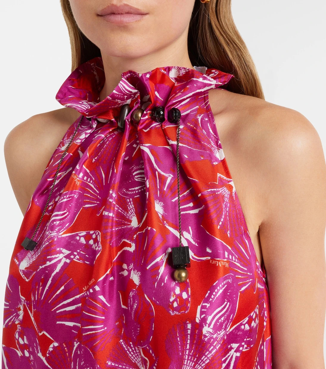 Max Mara - Cartone printed silk maxi dress