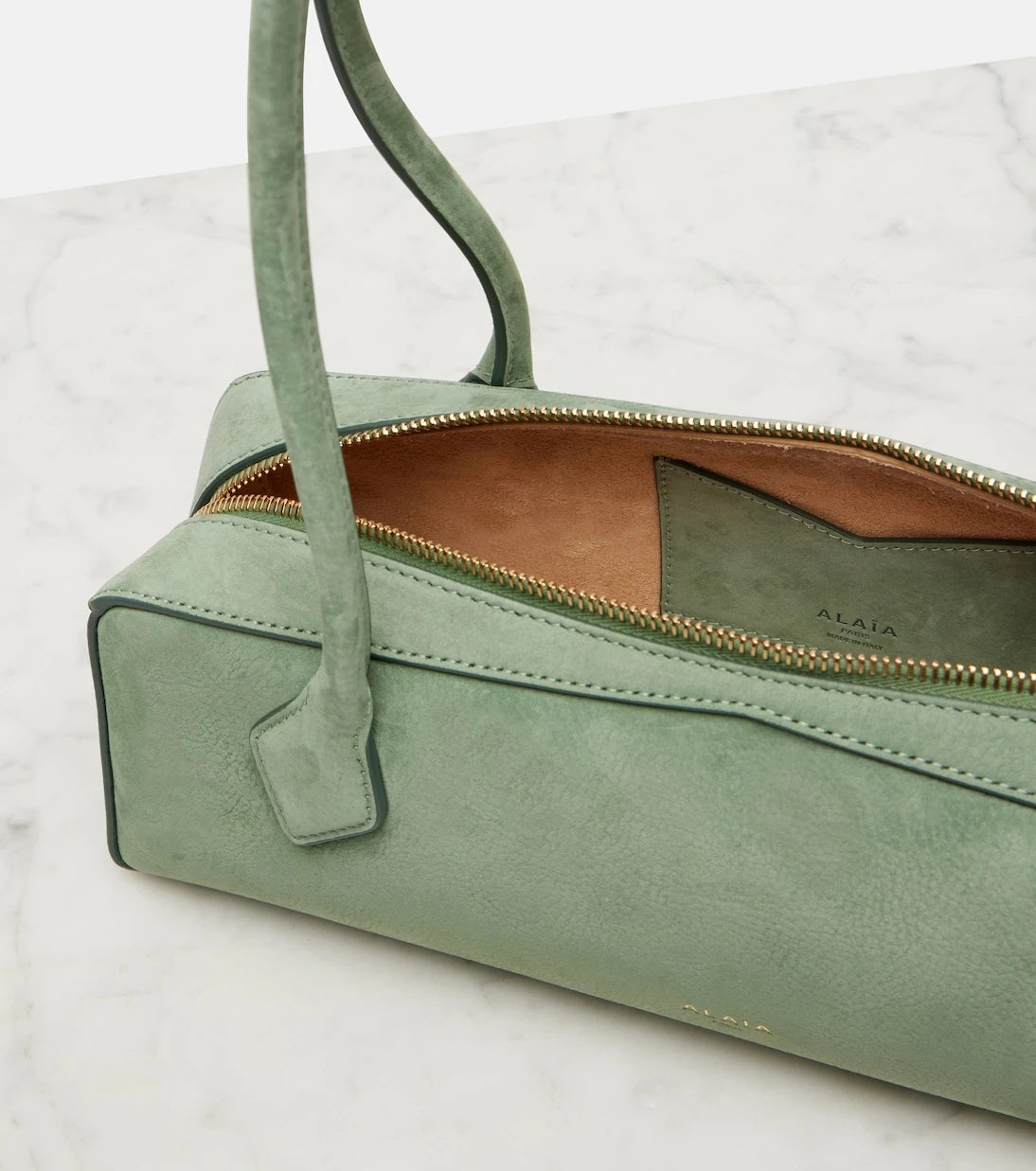 Alaïa - Le Teckel Medium suede shoulder bag