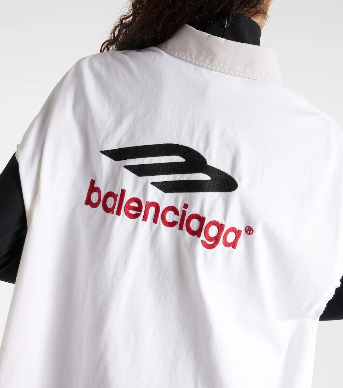Balenciaga - Oversized cotton shirt dress