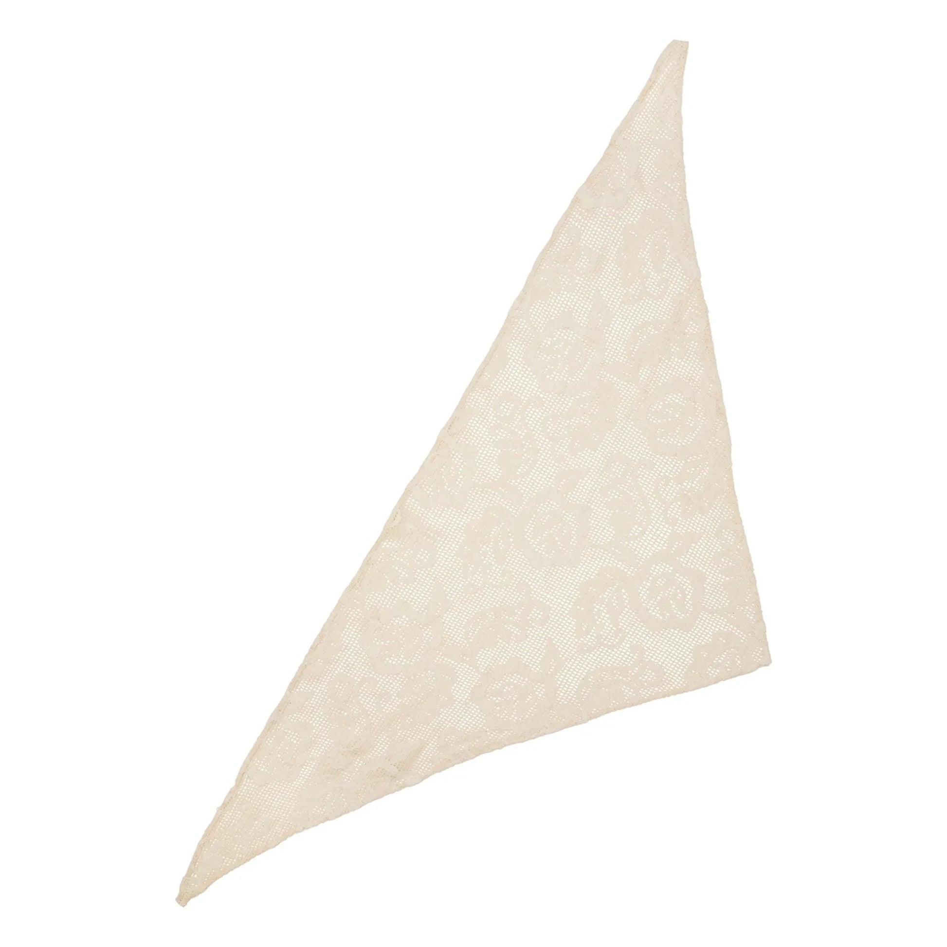 Becksöndergaard - Croflora Cotton Triangle Scarf | Cream