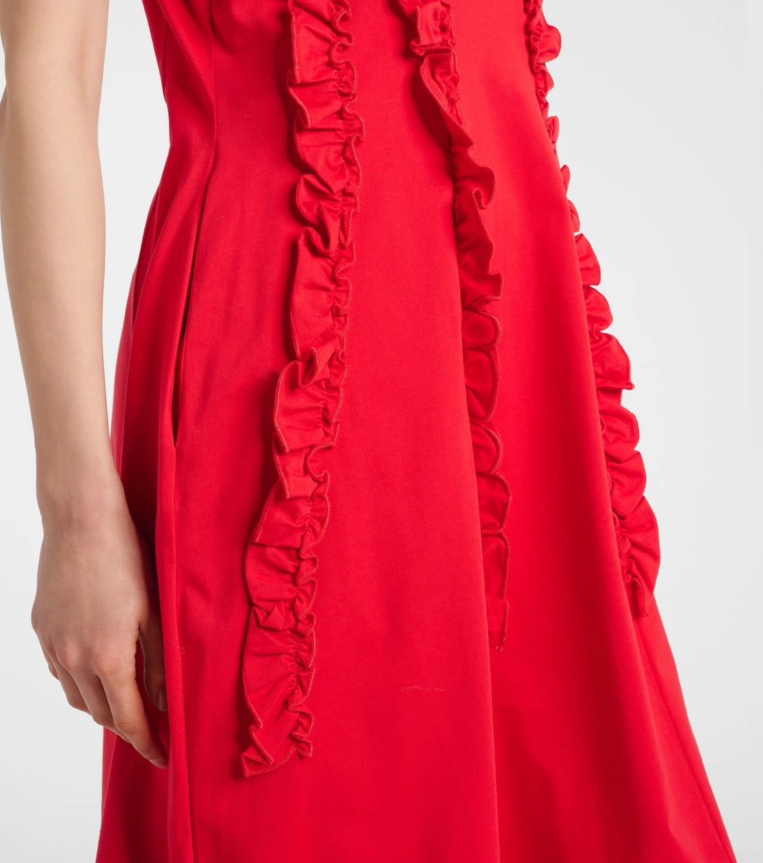 Simone Rocha - Ruffled cotton tulle midi dress