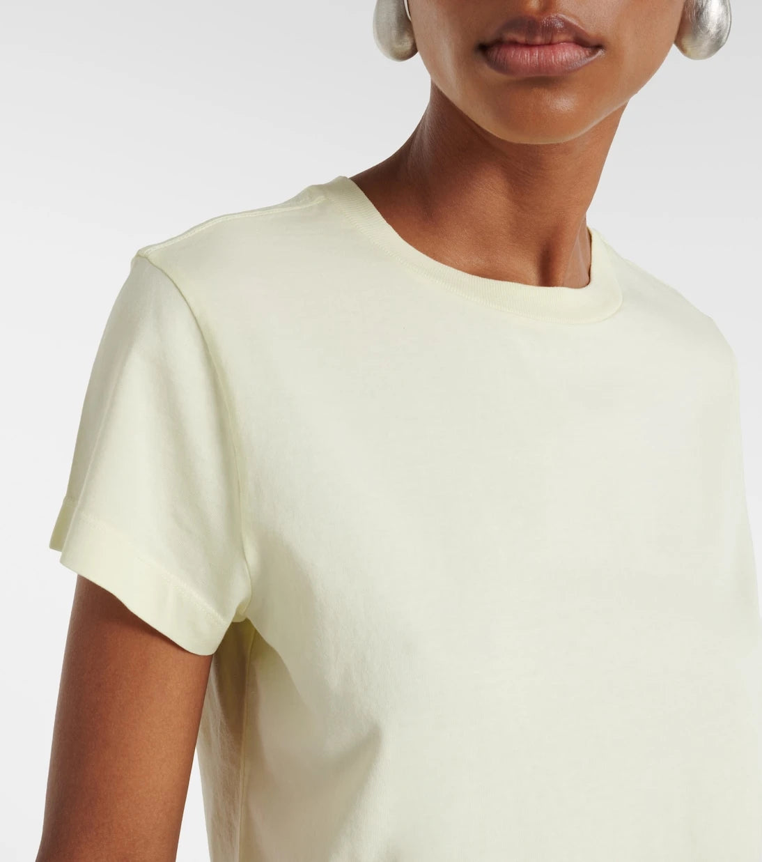 Agolde - Adine cropped cotton jersey T-shirt