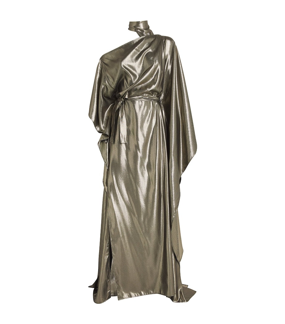 Gold Lamé Taylor Seventies Kaftan Maxi Dress