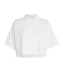 Alexander Wang White Cotton Logo Crop Top