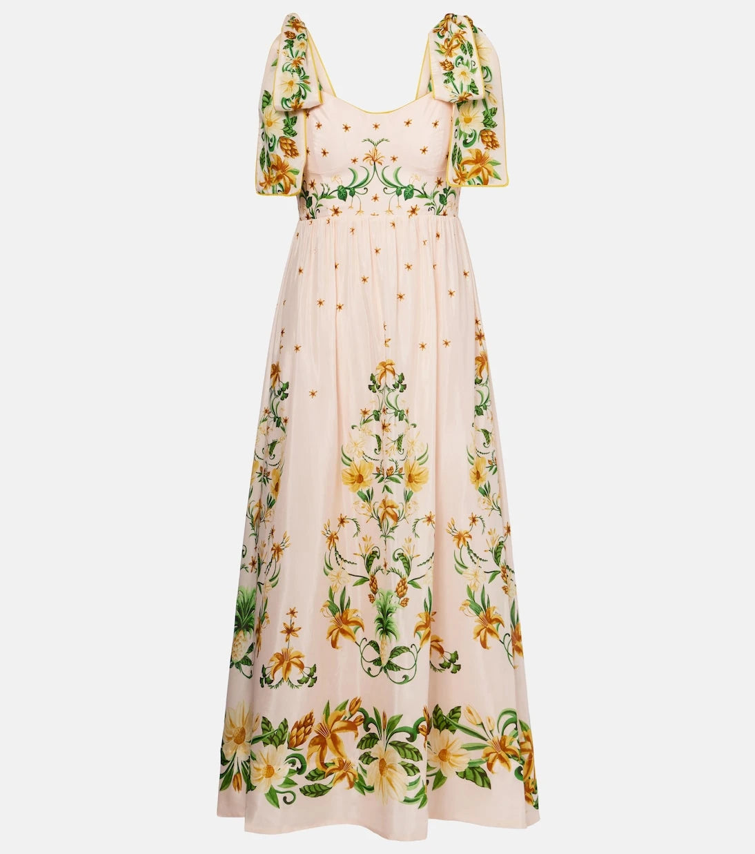 Farm Rio - Floral cotton-blend midi dress